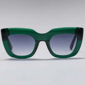 Happy to Sit on Your Face Sunglasses - Harlot Whore Emerald