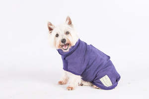 RUFF & TUMBLE Dog Towel Drying Coat - Purple