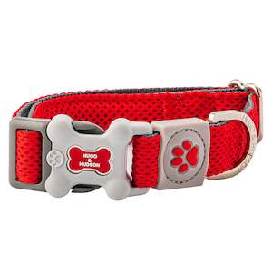 Hugo Hudson Range: Hugo & Hudson Mesh Collar - Red