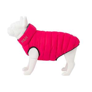HUGO & HUDSON Puffer Jacket Hot Pink/Grey Reversible