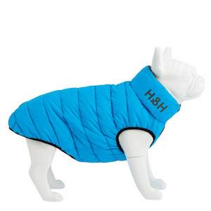 On Sale: HUGO & HUDSON Puffer Jacket Mid Blue/Grey Reversible