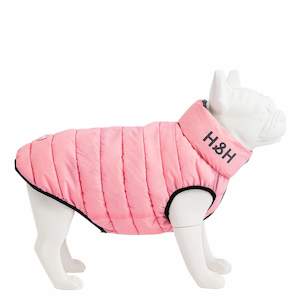 HUGO & HUDSON Puffer Jacket Pink/Grey Reversible