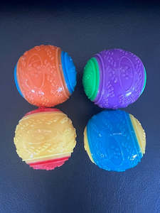 Dog Toys Accessories: Soft Rubber Squeaky Ball