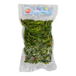 Cibus Snap Frozen Green Hot Chilli (800g x 12 packs)