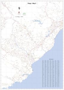 Map Book: Otago 5 A0 Wall Map