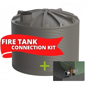 Products: 30,000L Promax Enduro Plastic Water Tank & Fire Coupling Kit
