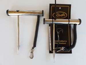 Rusler Fishing Gear Gaffs: IKI Tool with Lanyard, swivel Clip & S/S point guard