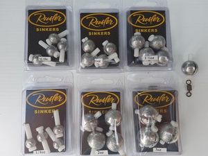 Rusler Fishing Gear Gaffs: Removable Sinkers as 4 x pack per size (3oz x 3)