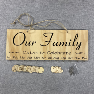 Pre-Made “Dates to Celebrate” Sign – Rustic Printz Limited