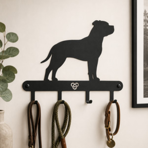 Staffordshire Bull Terrier Coat & Lead Rack