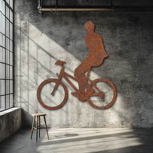Cycling Silhouette Wall Art