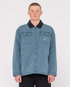 Mens Tops Jackets: Dungaree Zip Up Jacket