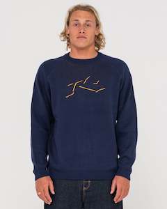 Mens Tops Knitwear: Shadow Intarsia Knit Sweater