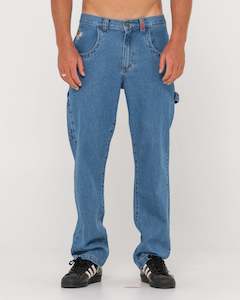 Mens Jeans: Dungaree Straight Fit Carpenter Jean
