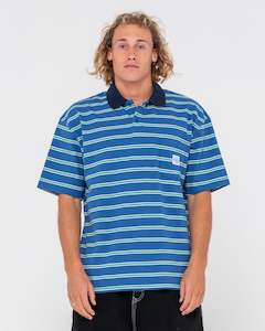 Mens Tops Shirts: Inspectah Deck Oversized Striped Polo