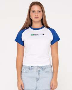 Womens Tops Tees Tanks: Boston Raglan Baby Tee
