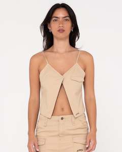Womens Tops Camis Tops: Tank Girl Reversible Cargo Cami Top