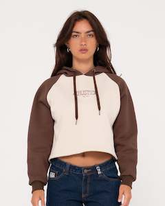 Womens Tops Hoodies Fleece: Roval Raglan Cropped Hoodie