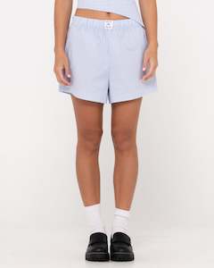 Womens Bottoms Shorts: Ava Stripe Lounge Boxer Short