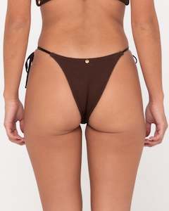 Womens Swimwear Bikinis: Sandalwood Side Tie Midi Bikini Bottom