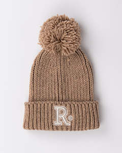 Academy Embroidered Pom Pom Beanie