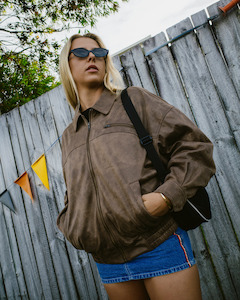 Womens Tops Jackets: Back Street Faux Leather Jacket