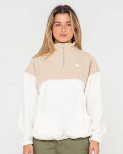 Womens New Featured New Arrivals: Tonal Division Half Zip Polar Fleece