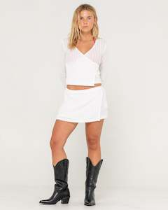 Womens Swimwear Overswim: I Kissed A Pearl Lace Mini Skirt
