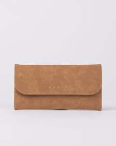 Aria Suede Flap Wallet
