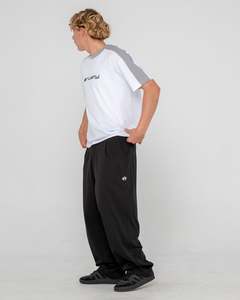 Mens Pants: Jasper Baggy Pleated Suit Pant