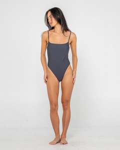 Womens Swimwear: Shadow Hi Leg One Piece