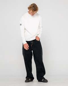 Mens Bottoms: Big Foot Baggy Jean