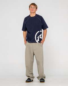 Request Line Pleated Herringbone Pant