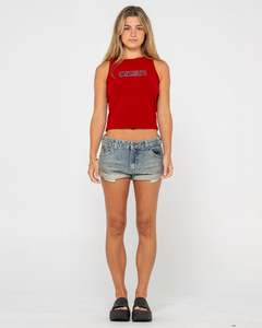 Norty Pheonix Low Rise Denim Mini Short