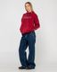 Red Raw Archival Oversized Fleece Hoodie