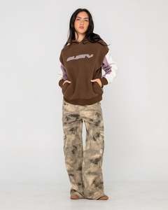 Womens Tops: Neopole Panelled Fleece Hoodie