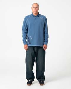 Mens Tops: Celly Time Long Sleeve Polo