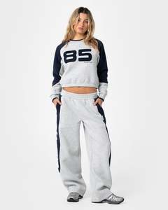 Womens Tops: Harvest Cropped Crew Fleece