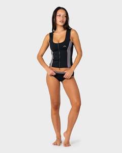 Womens Swimwear: Farrah Scoop Zip Through Swim Top
