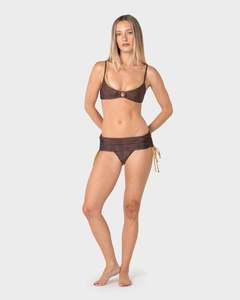 Womens Swimwear: Viper Ruched Sides Bikini Bottom