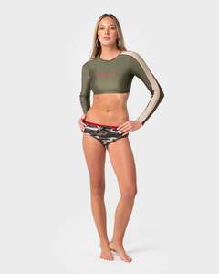 Womens Swimwear: Rambo Zoe Cropped Rashie Vest