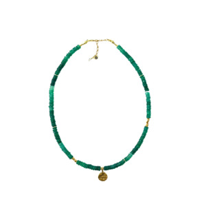 Mighty Talisman Necklace - Green Onyx Ruune Jewellery