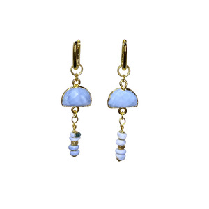 Prosperity Earrings - Blue Peruvian Opal Ruune Jewellery