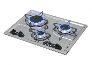 Cookers: CAN 3 Burner Stainless Steel Marine Hob PC1323