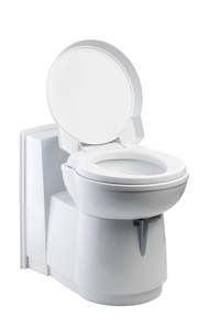 Thetford: Thetford C-260 Swivel Seat Cassette Toilet with Low Back - Electric Flush