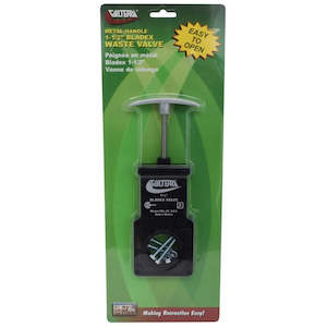 Plumbing 1: 1 1/2 inch Waste Dump Valve Carded With Metal Handle