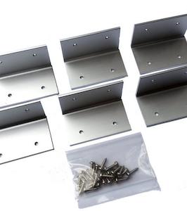 Solar Mounting: Aluminium L Brackets (set of 6)