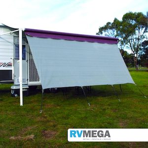 End Walls Privacy Screens: Camec Privacy Screen Double Rope Track