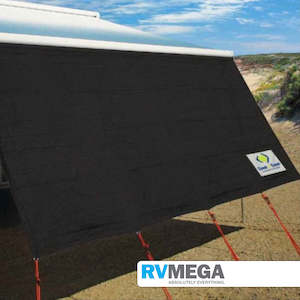 End Walls Privacy Screens: Coast Black Sunscreen for Fiamma / Carefree Wind Out Awnings