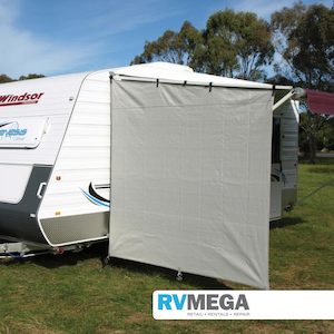 Camec Privacy End Wall for Roll Out Awnings (Not Wind Out)